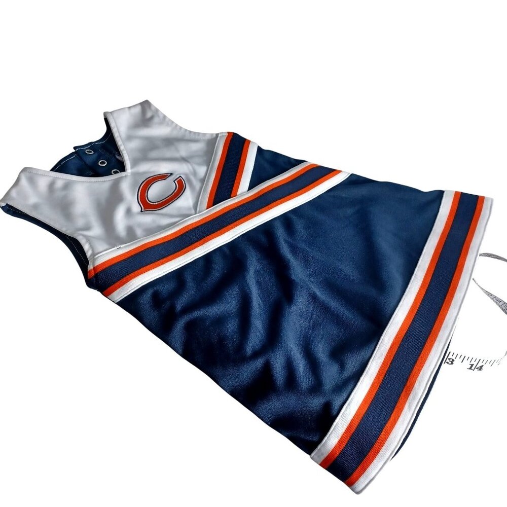 Chicago Bears Cheerleader Dress Girl Size 3T White Navy - Picture 3 of 6